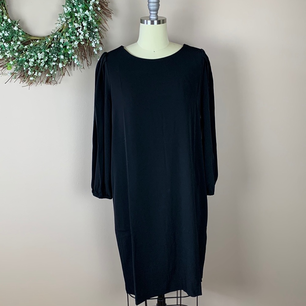NWT Chico’s Women’s Black Long Sleeve Dress Size 1 Regular Sizing 8 or Medium